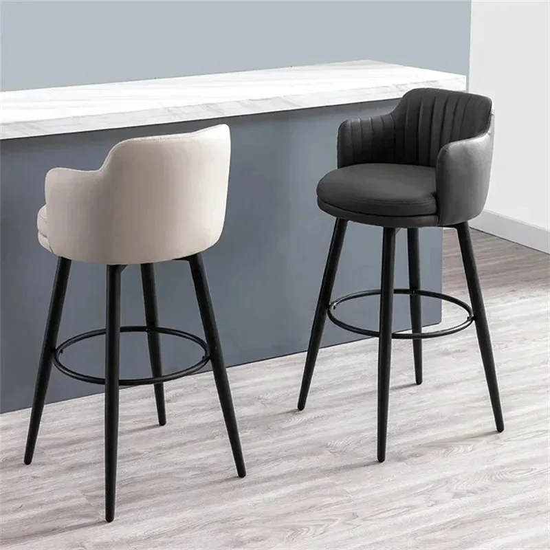 قسط مسند الظهر المطبخ بار البراز قطب معدن أسود الساقين الحديثة الطعام كرسي طويل الساق عشاء صالة المنزل ديكور المنزل
