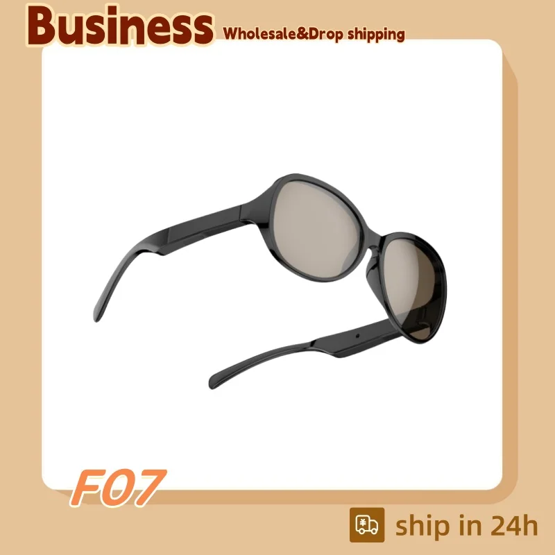 แว่นตา F07ของแท้พร้อมแว่นตาบลูทูธสำหรับผู้หญิงจัดส่งของ skuter listrik แว่นกันแดดผู้ชาย2024