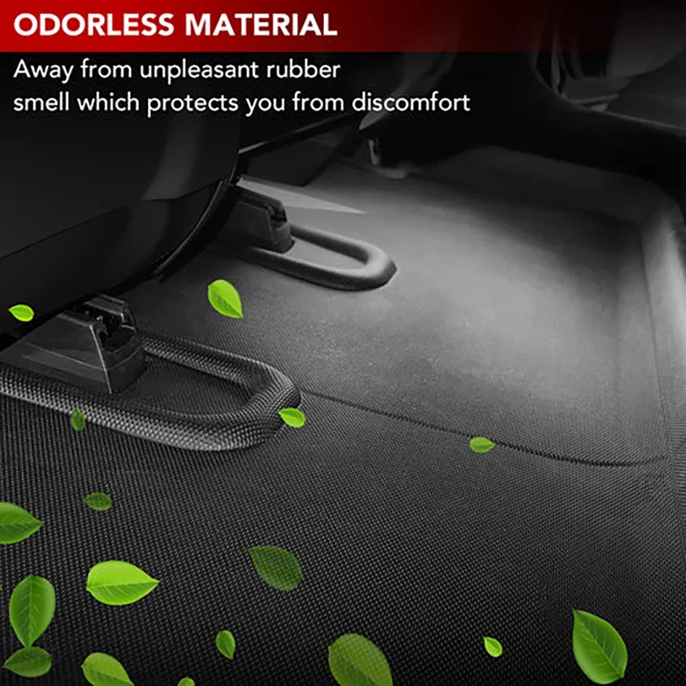 Floor Mats For Tesla Model S 2021 -2023 2024 3D All Weather Anti-Skid Floor Liner odorless XPE Carpet Waterproof Frunk Trunk Pad