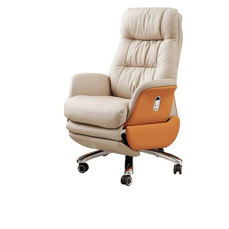 

High-end fashion boss chair household leather class chair reclining massage smart seat computer office