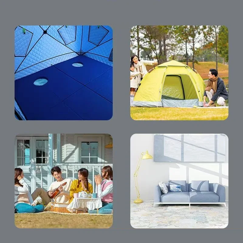 

Insulated Ice Fishing Tent Pad - 30mm Thick Waterproof Floor Mat, Cold Resistant Oxford Fabric for Winter Camping