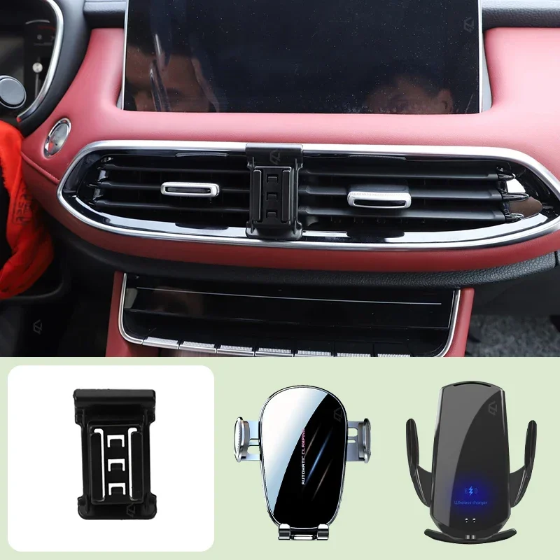 

Car Mobile Phone Holder For MG HS 2018-2021 Car Special Bracket Base Mobile Support Wireless Charging Bracket Accessories