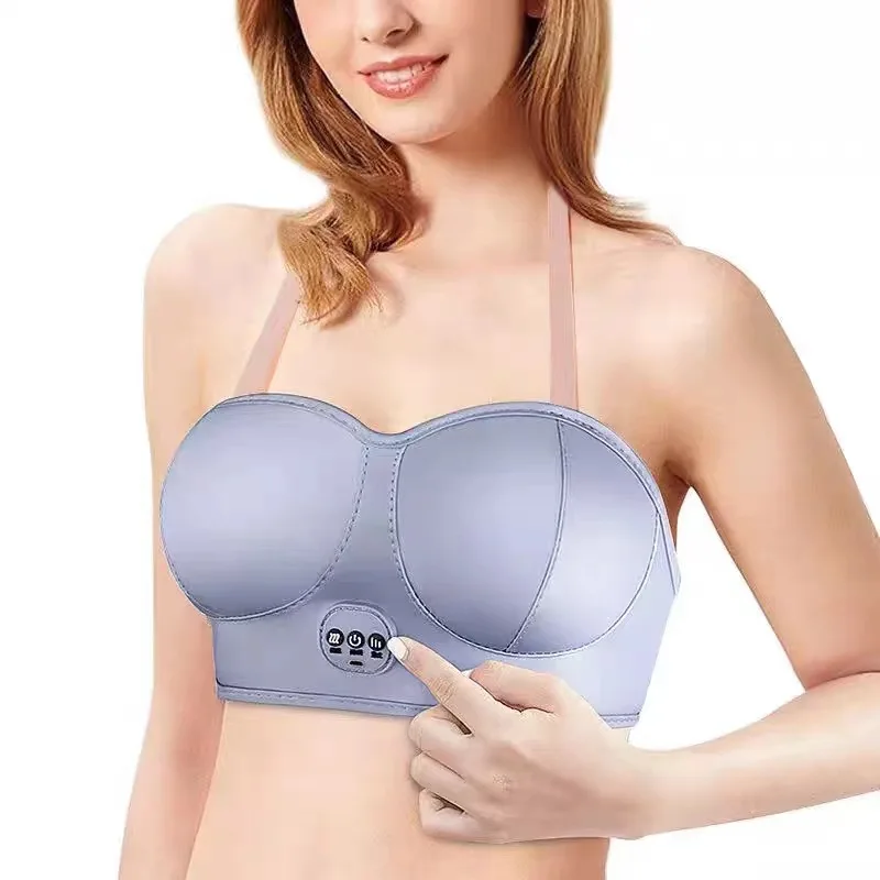 Wireless Rechargeable Breast Massager USB Portable Home Breast Care Beauty Tool