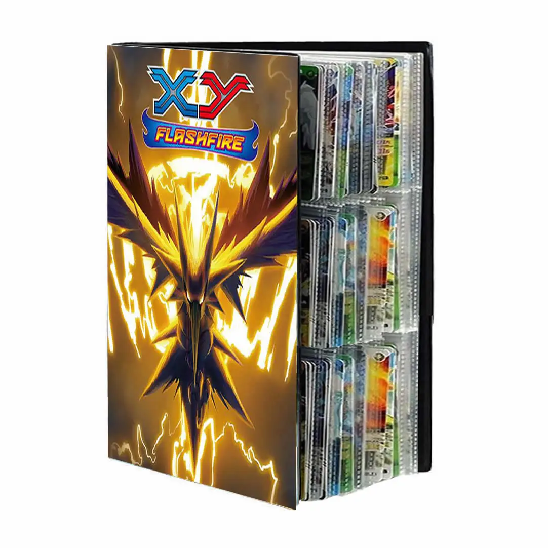 9 Pocket Anime Cover Kaarten Album Collectie Houder Bindmiddel Map Fit Voor Pokemon YuGiOh TCG Game Sport Voetbal 540 kaart Opslag