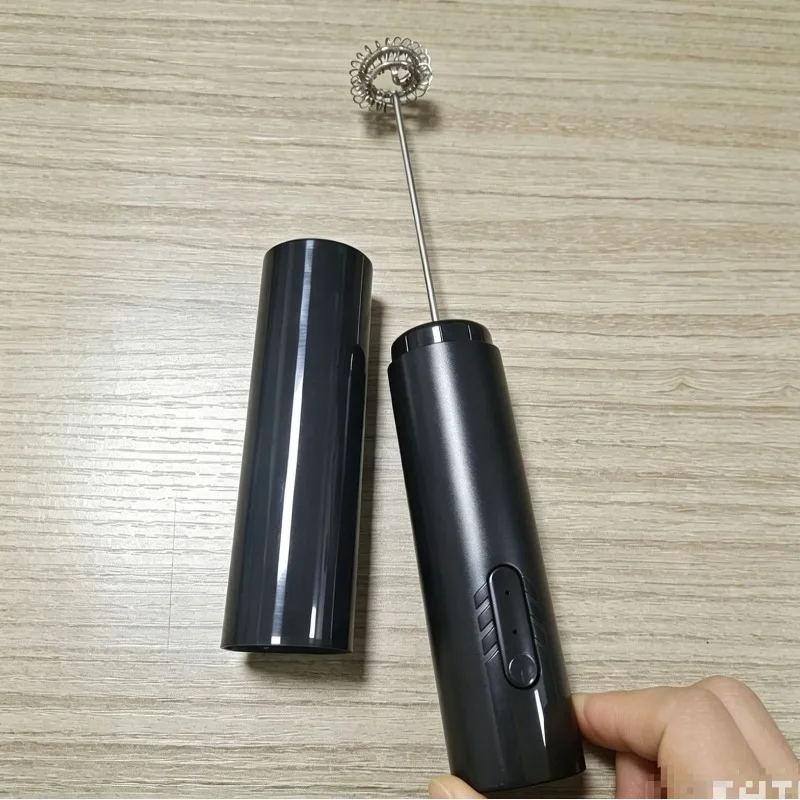 Milk Frother Egg Beater Mini Coffee Whisk Mixer Rechargeable Wireless Milk Foamer Maker Handheld Stirrer with Dust-proof Cover