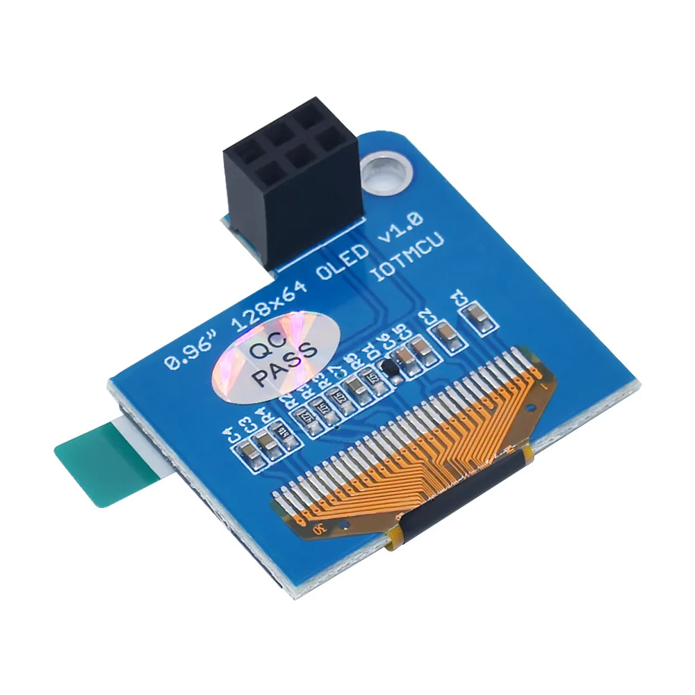Raspberry P 0.96 Inch OLED I2C SSD1306 128 x 64 Blue Screen Display Module for Raspberry Pi 4B 3B Zero 2 W