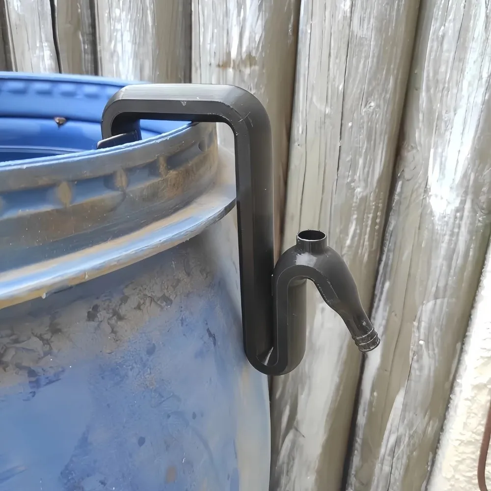 Self-priming Design Rainwater Transfer Pipe Easy Installation PP Overflow Pipe Siphon Mechanism Water Filling Kit
