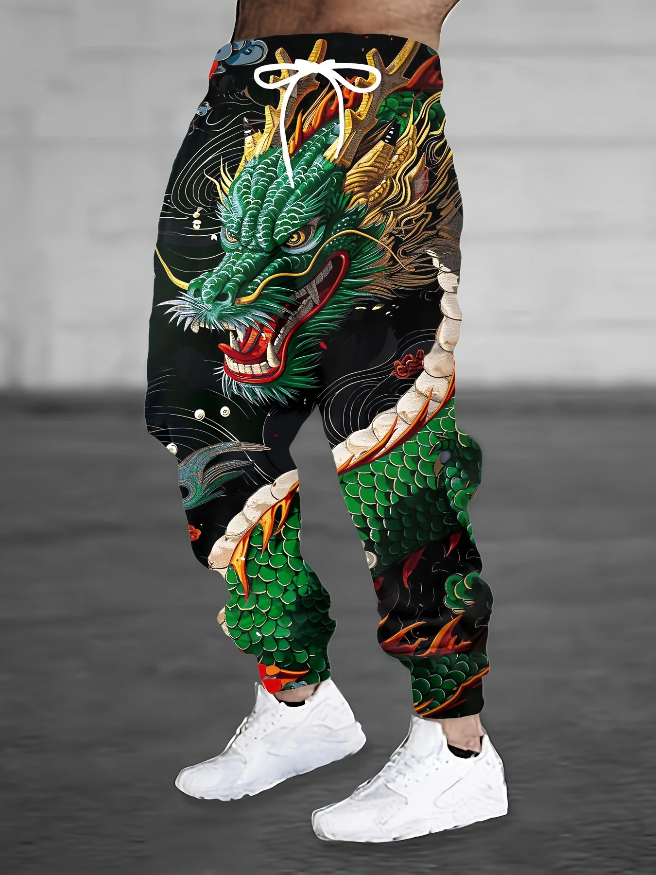 2026 Hot Selling Fashion New Style Cool Dragon Style Outdoor Loose Pants 3D Printed 2K Street Style Streetwear Plus Size