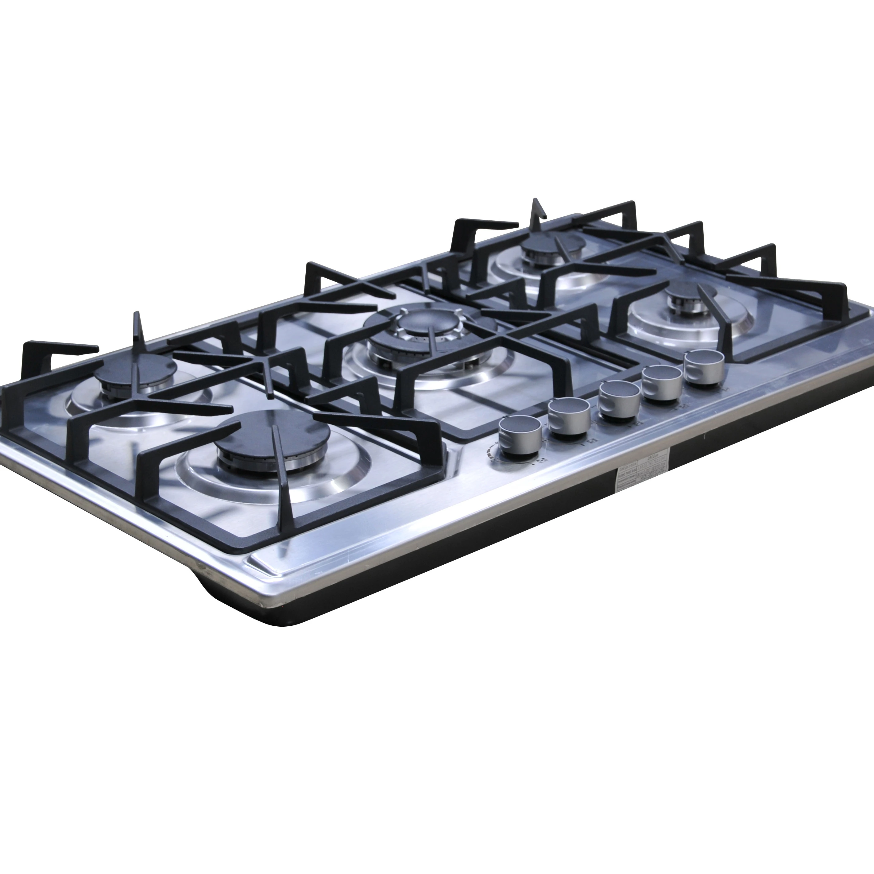 

Газовая варочная панель из нержавеющей стали — встроенный кухонный прибор с эмалированным поддоном для воды и зажиганием аккумулятора, тип сжиженного нефтяного газа для отелей