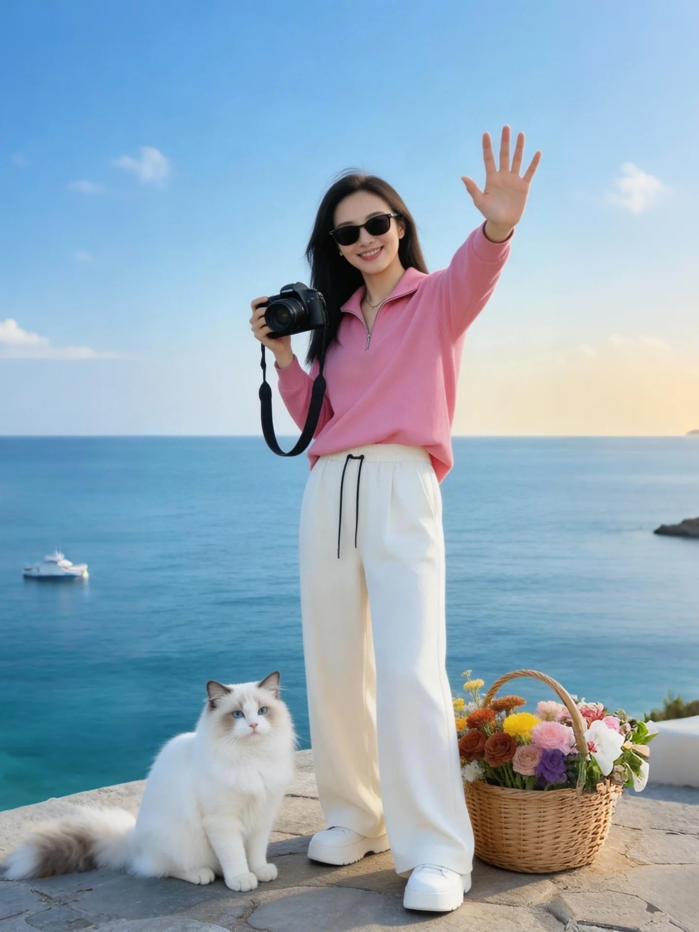 

Minimalist Casual Sportswear Two-Piece Set Women's Spring Autumn Trendy Hoodie Wide Leg Pants Comfortable Breathable Fashion
