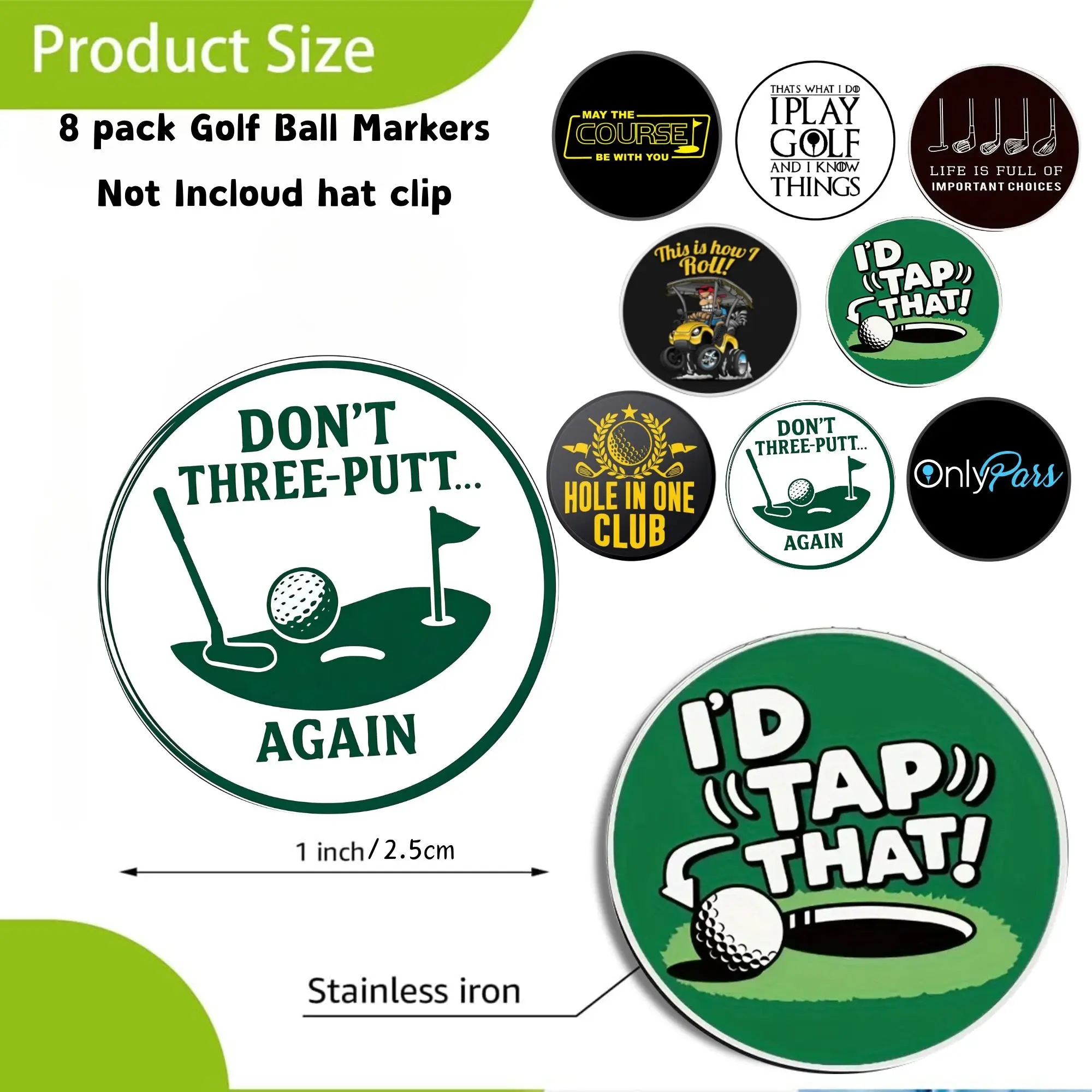 Thumbnail 2 - #11 New Golf Ball Markers Arrivals