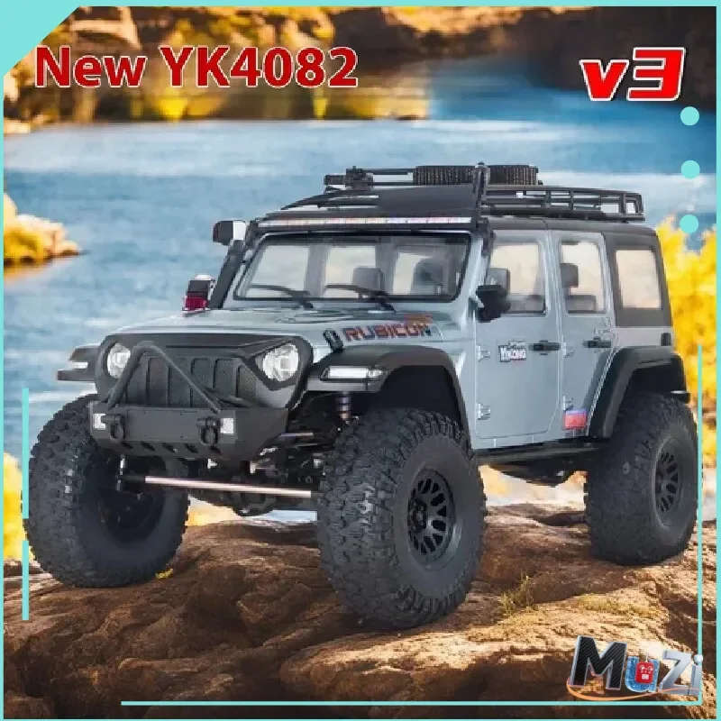 YK4082 1/8 4wd Rtr 2.4g Electric Rc Climbing Car Professional Four-wheel Drive Door Bridge Differential Lock Off-road Vehicle