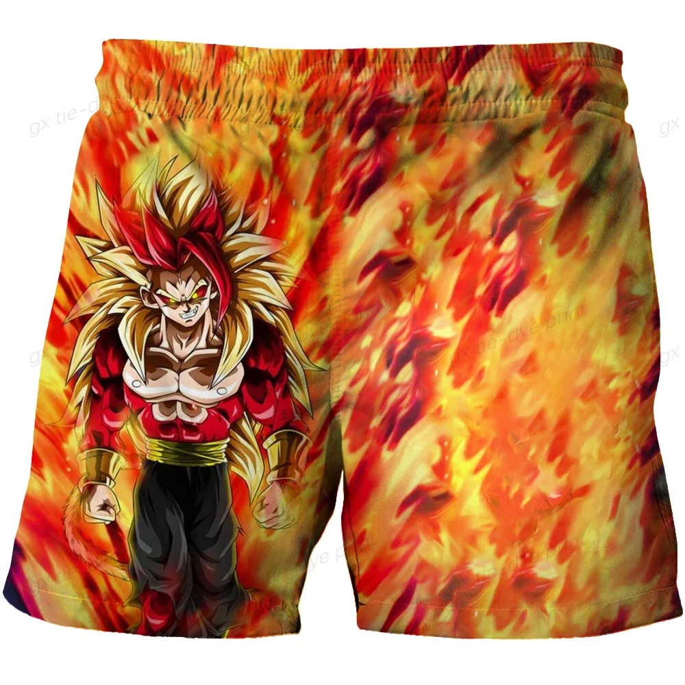 Anime Dragon Ball Z Sports Shorts Cartoon New Men\'s Summer Shorts Anime T-shirts Oversized Y2k Goku Vegeta Man Shorts Fashion