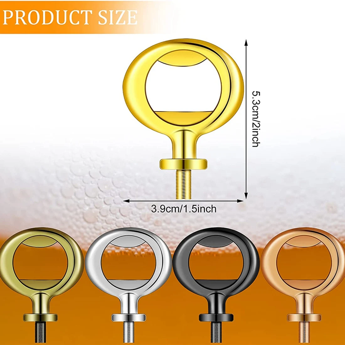 10 Pieces Bottle Opener Inserts Kit Bottle Opener Hardware Insert Beer Opener for Wedding DIY Craft Wood Turning Project