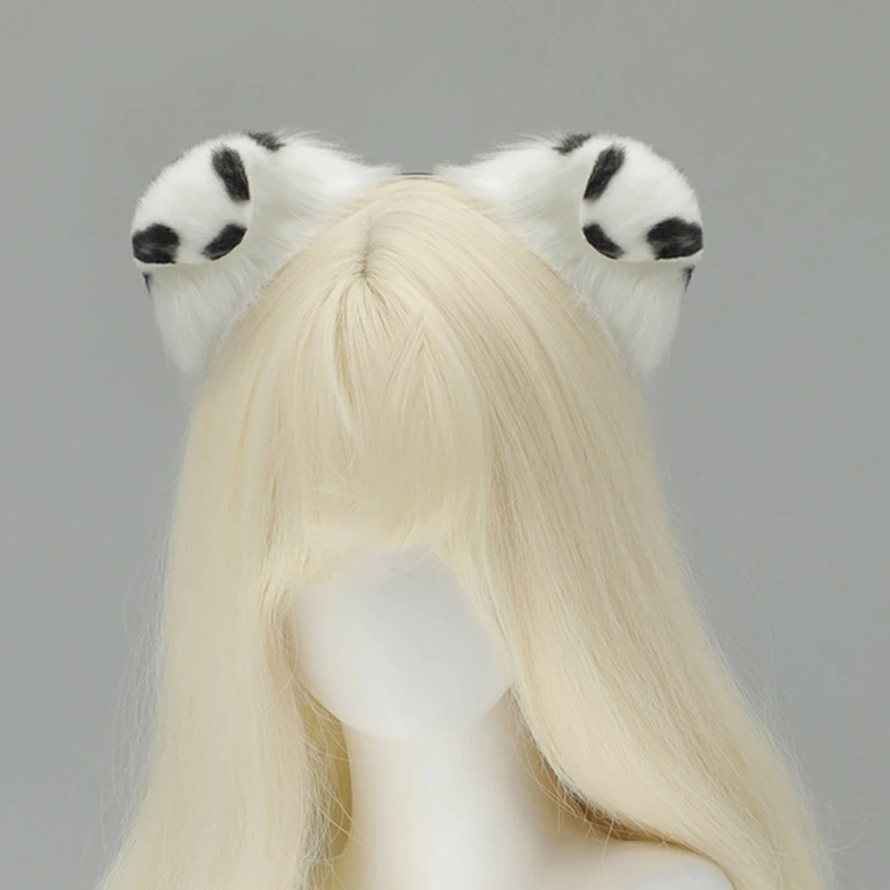 e15f قابلة للتعديل الكلب أذن رأس رأس مرنة الأذنين الشعر ملحق أزياء الشعر زخرفة الشعر لحفل cosplayer ارتداء اليومي