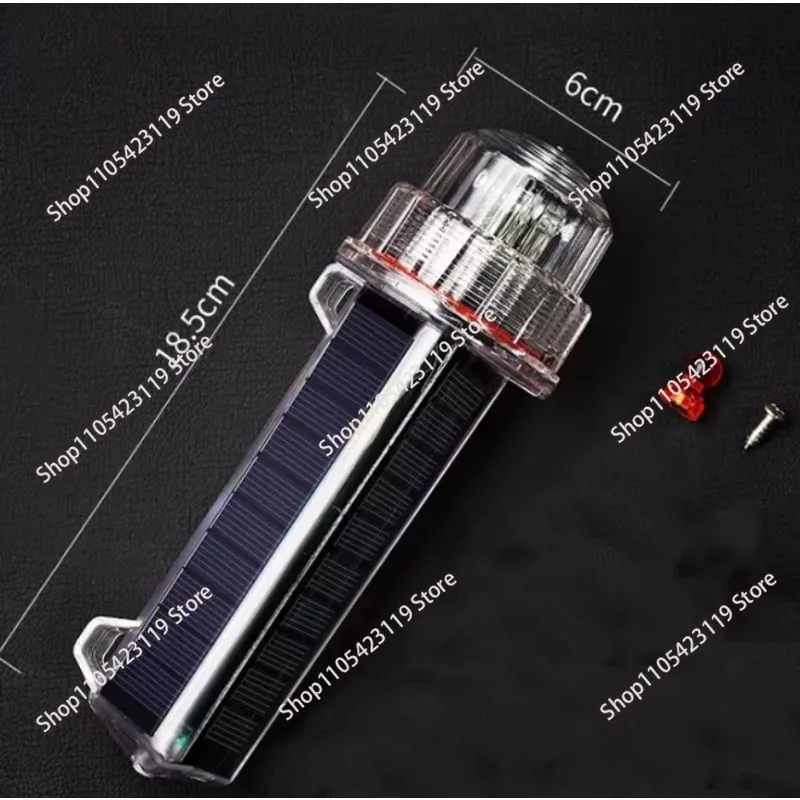 9LED Highlight Version Marine Flash Solar Warning  Signal Barricade Light Night Warning
