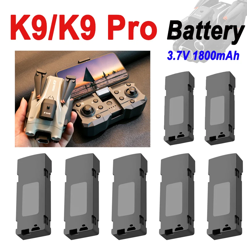 K9/K9 Pro Drone Original Battery 3.7V 1800mAh Battery For K9 Pro Mini Dron Accessories Parts