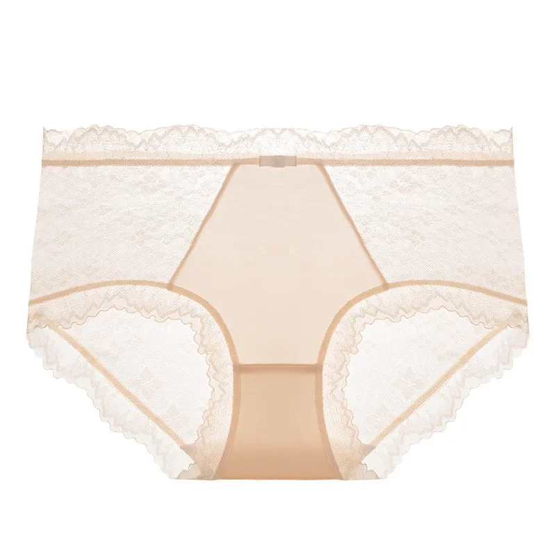 

Женские трусики со средней талией, тонкие сексуальные кружевные дышащие удобные хлопковые трусики с промежностью, нижнее белье, женские сексуальные трусики, женские
