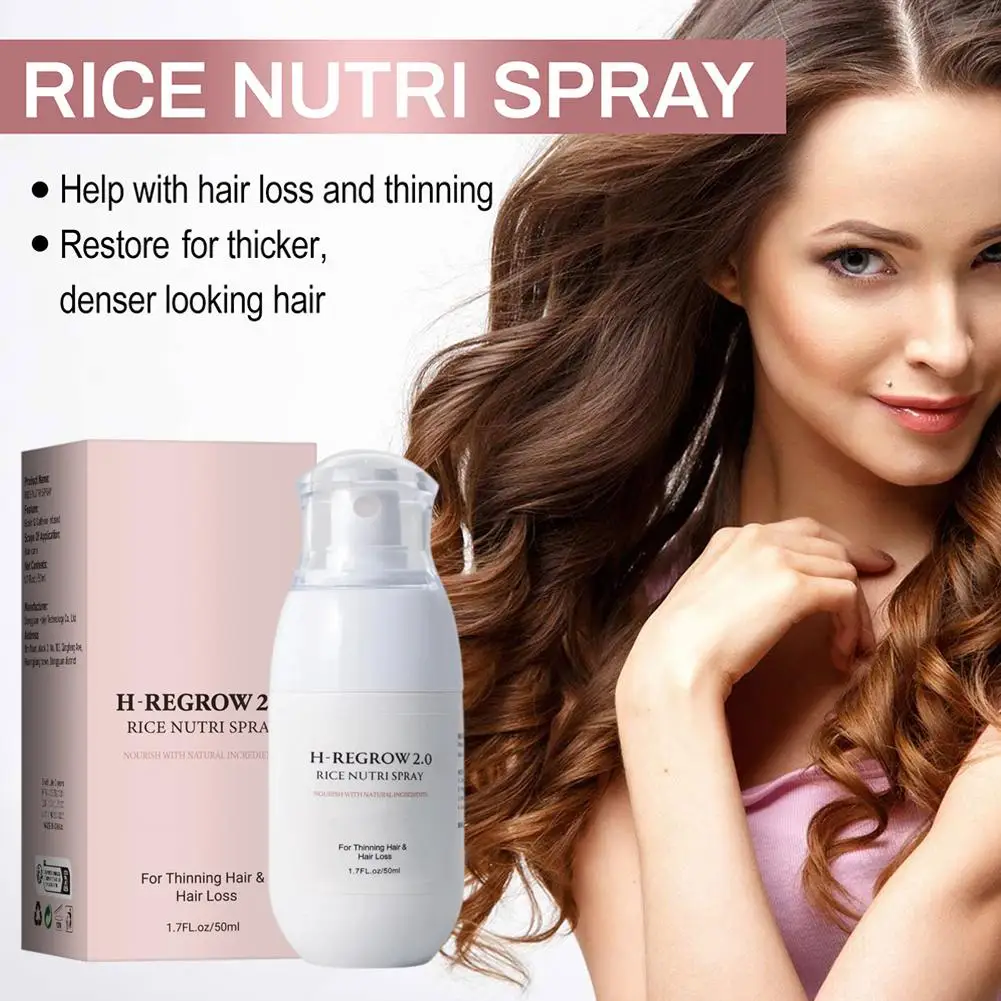 

Rice Dense Hair Spray Thicken Anti Hair Loss Nourishing Dry Scalp Baldness Treatment Repair Damaged Strengthen Serum P9W5