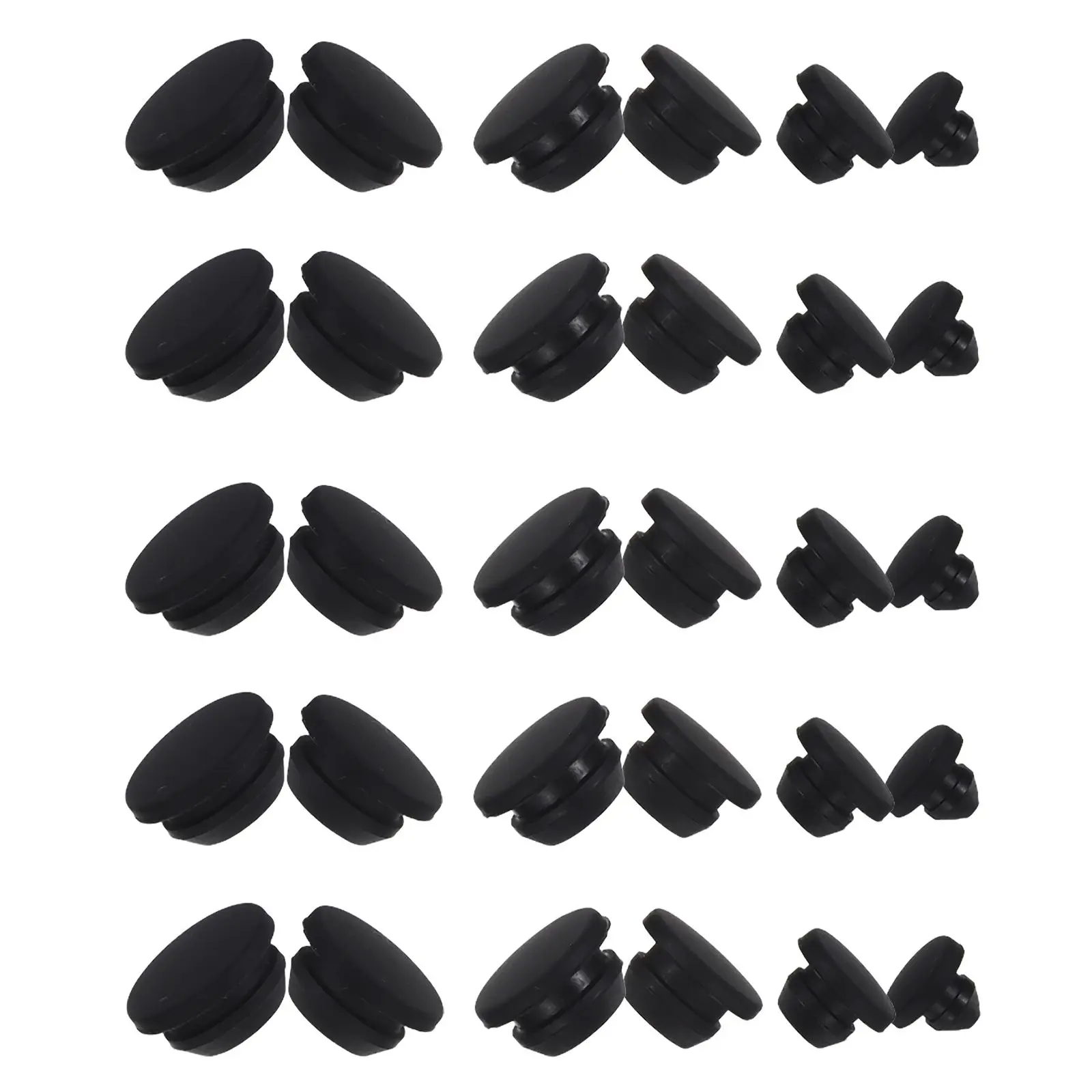 

30PCS TSilicone Rubber Plugs for Refueling Kitchen Sink Plug Holes Bath Sink Sealing Cover Dust Proof Kitchen Tube