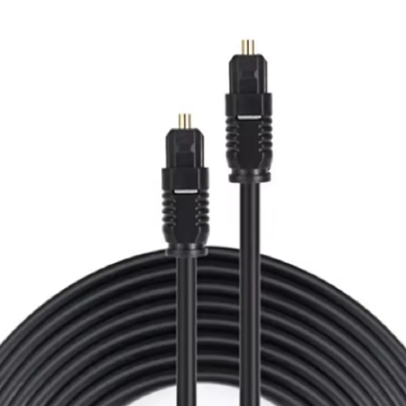 كابل صوت رقمي من الألياف الضوئية SPDIF MD DVD TosLink سلك رصاص مطلي بالذهب توصيل لمشغل DVD CD Xbox 360 PS3 كابل