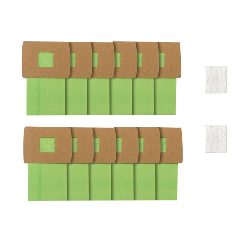 กระเป๋าสูญญากาศกระป๋อง PKBB12DW BB 12แพ็คสำหรับ oreck XL BUSTER B กระเป๋าสูญญากาศพร้อมตัวกรองมอเตอร์2ตัว