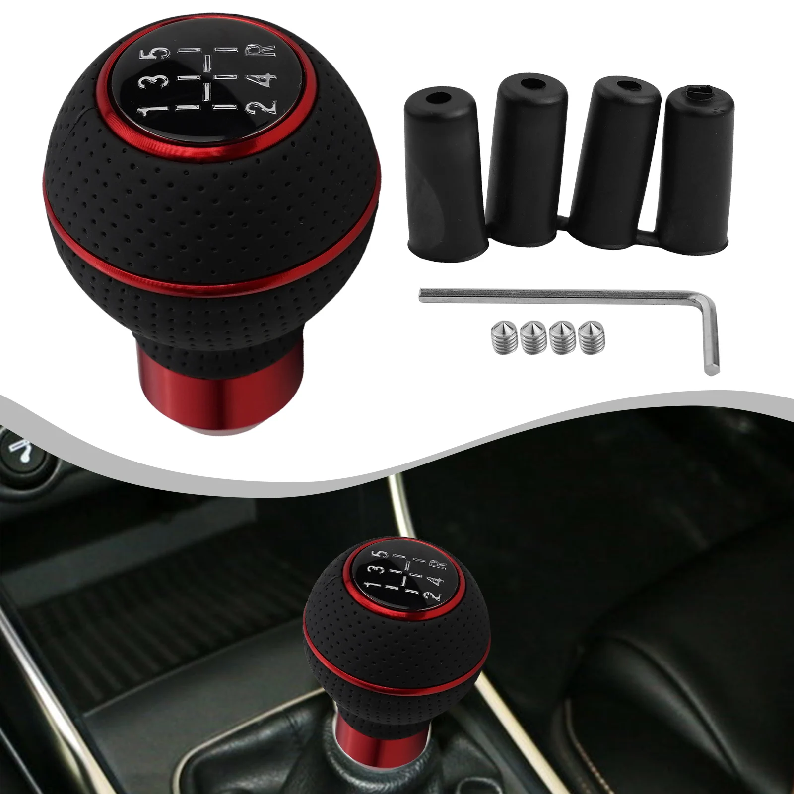 

Color As Shown In The Picture Manual Car Shifter Versatile Compatibility 5-Speed Shifting High Universality Fitment