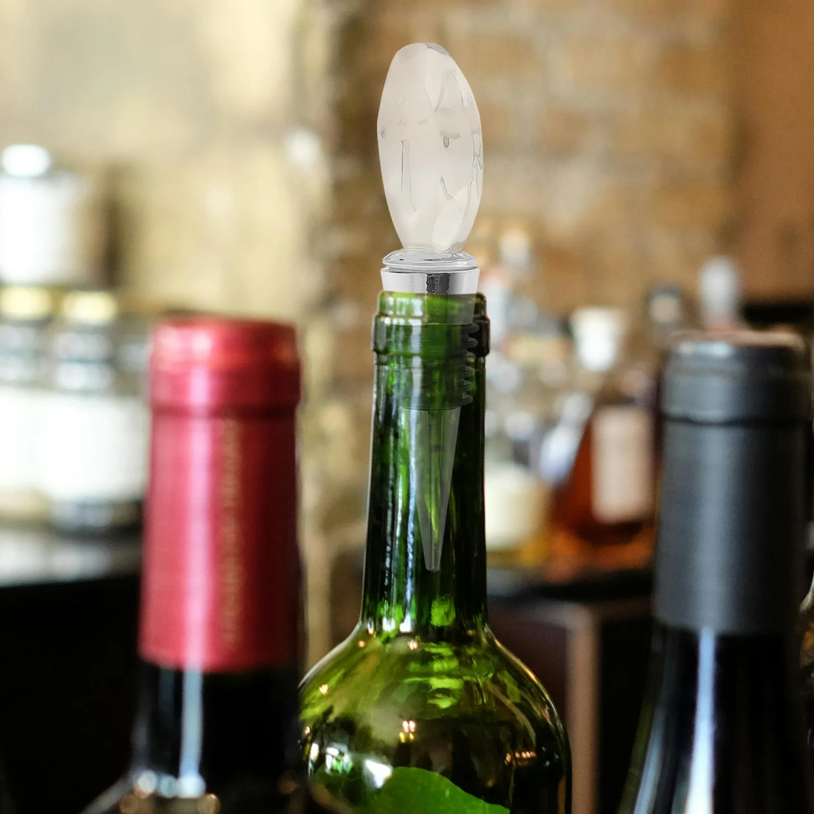 

Transparent Cross Wine Bottle Stopper Decorative Airtight Seal Freshness Preservation Party Festival Wine Bottle Plug