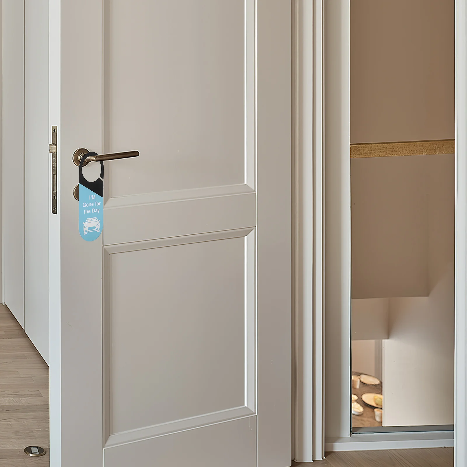 8 قطعة مكتب شماعات تسجيل مزدوج الوجهين لافتة للباب الوجهين بولي كلوريد الفينيل لا تزعج علامة ترحيب لاستخدام غرفة الاجتماعات المنزلية في الفندق #3