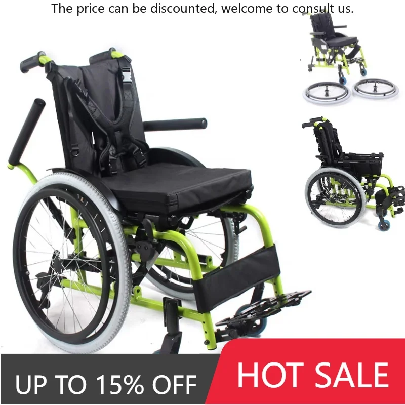 

Легкая алюминиевая детская инвалидная коляска с полностью регулируемыми размерами сидений для детей