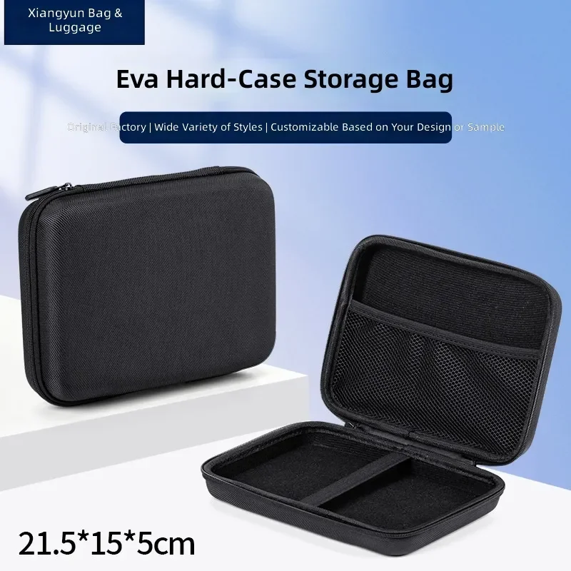 EVA Hard Shell Storage Bag Multifunctional Zipper Case for Mobile Hard Disk Toolkit Product Packaging Box Durable Protective
