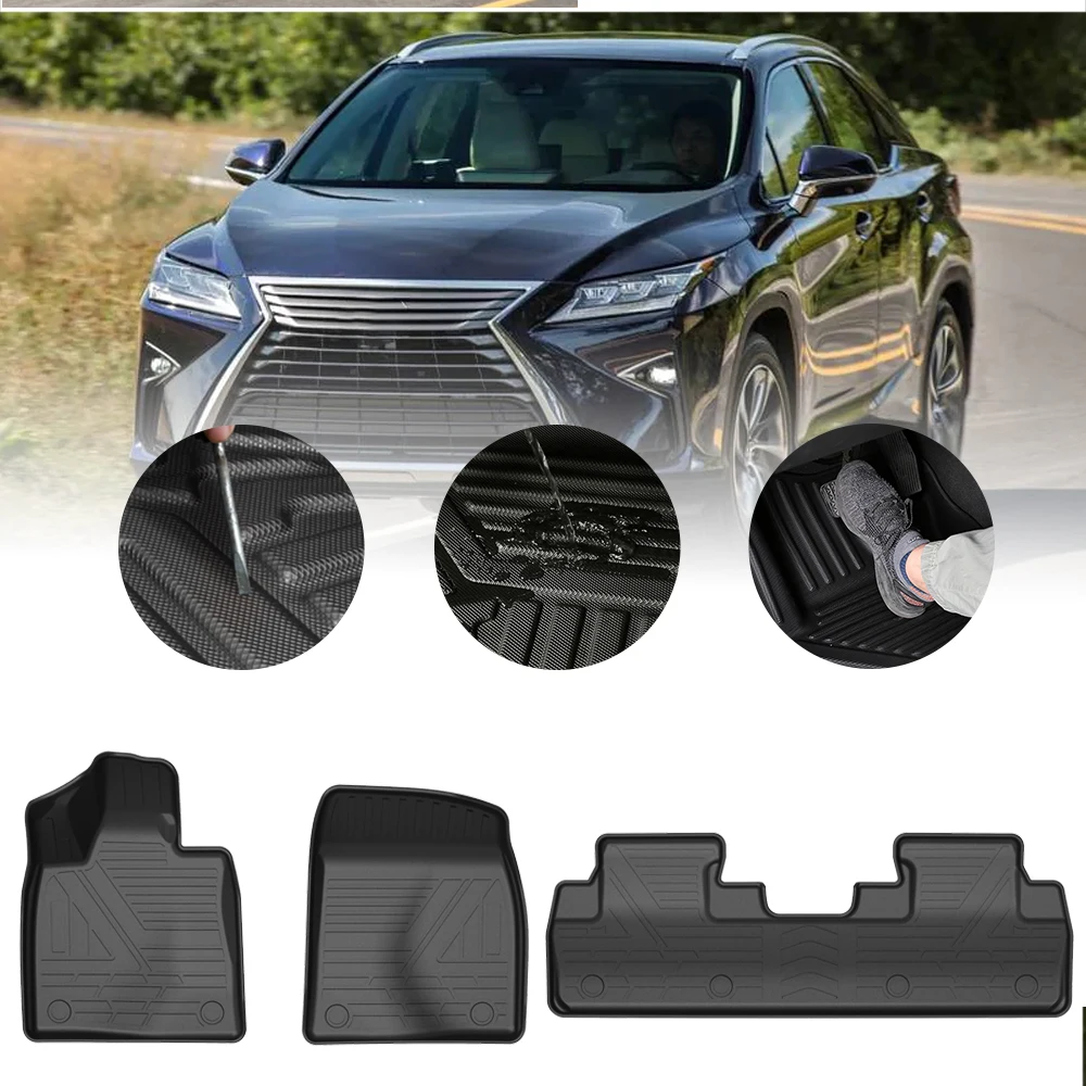 

TPE Car Floor Mats for Lexus RX 2016 2017 2018 2019-2021 Waterproof Protective Rubber Car Pad Liner Auto Interior Accessories