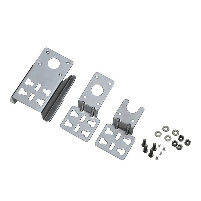 BBQ Grill Stainless Steel Rotisserie Motor Mounting Bracket Set Fits 3Inch Motors (Bracket Size) May Need Drill