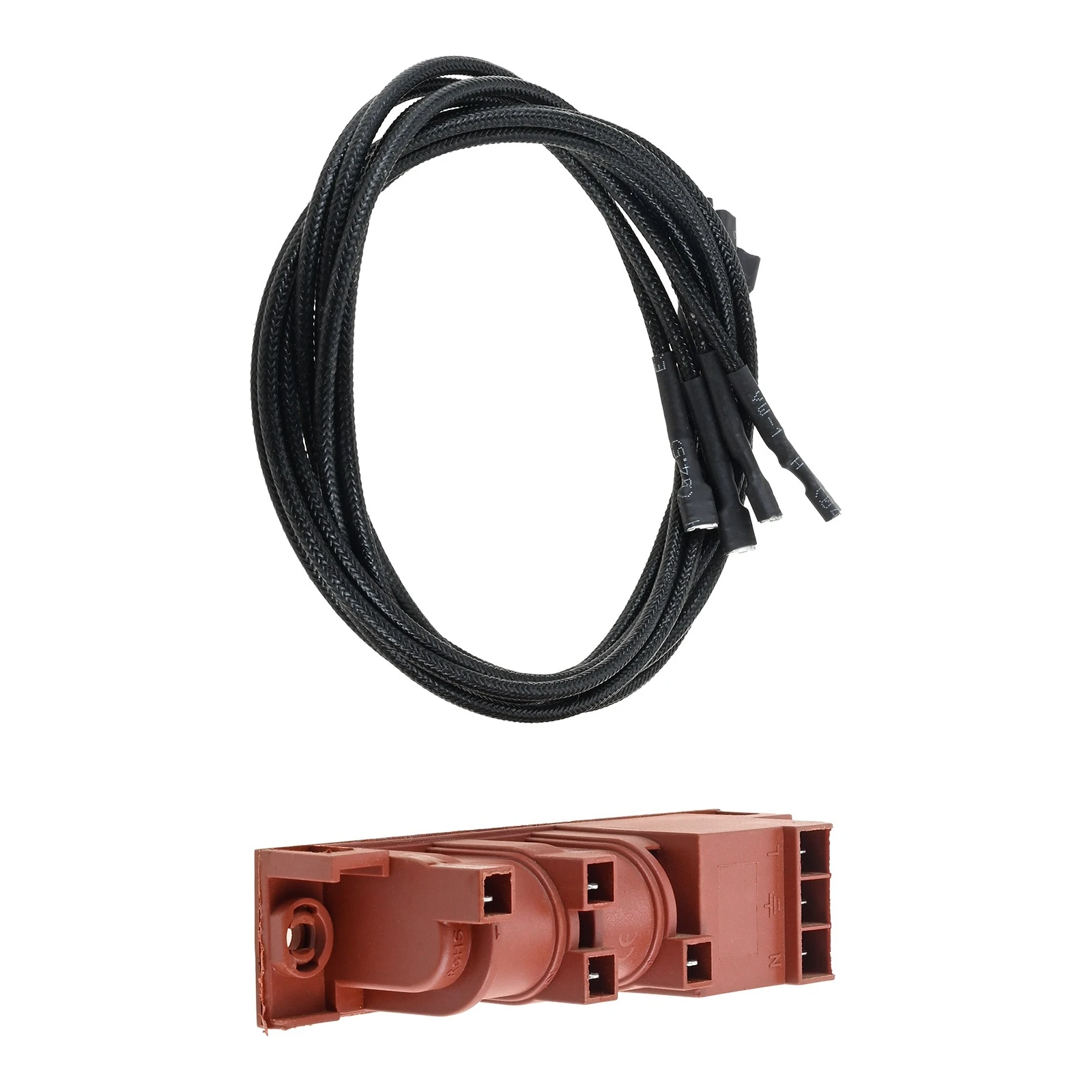 WPW10110491 Pulse Igniter with 4 Cables for Whirlpool SF385PEEW0 SF315PEEW0 SF375PEEN0 Replaces W10110488 8522423 AP6015060