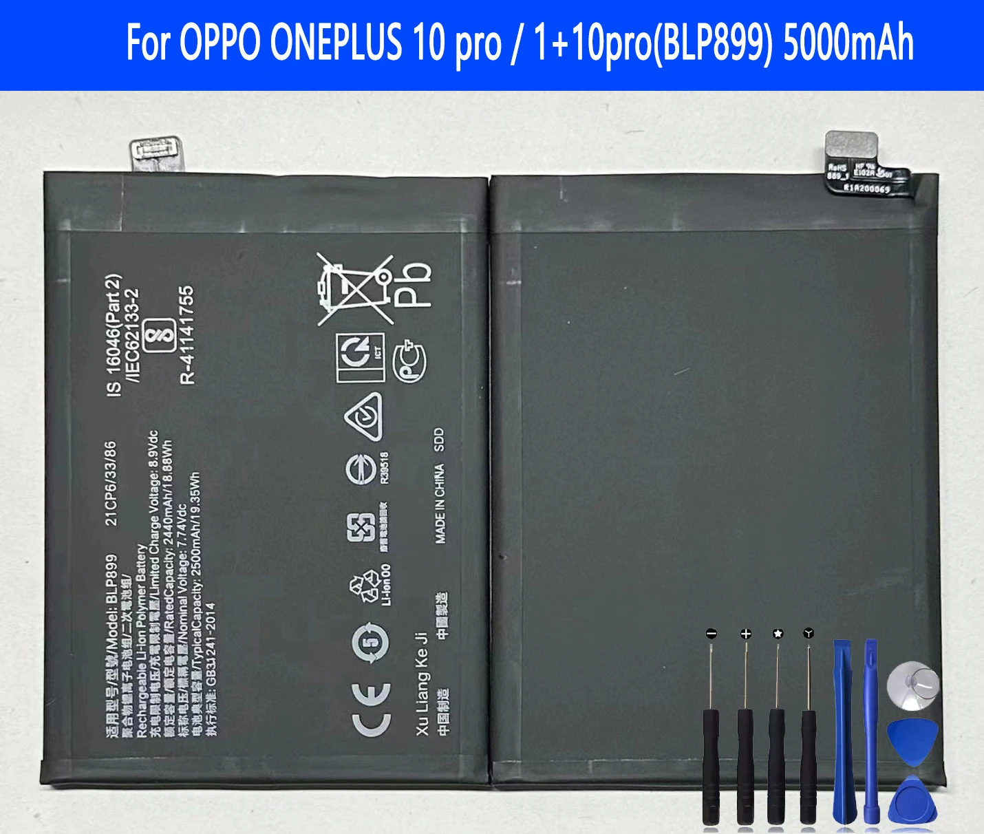 BLP899 Battery For OPPO ONEPLUS 10 pro / 1+10pro Repair Part Original Capacity Phone Batteries Bateria