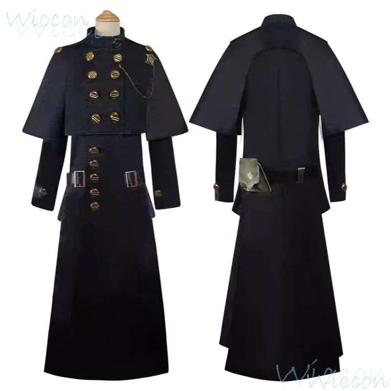 เกม YoRHa Type-51 Robe of Casting คอสเพลย์ใช้ Final Fantasy XIV FF14 Cos สีดําชุด Prop ปาร์ตี้ฮาโลวีนสําหรับผู้หญิงผู้ชาย