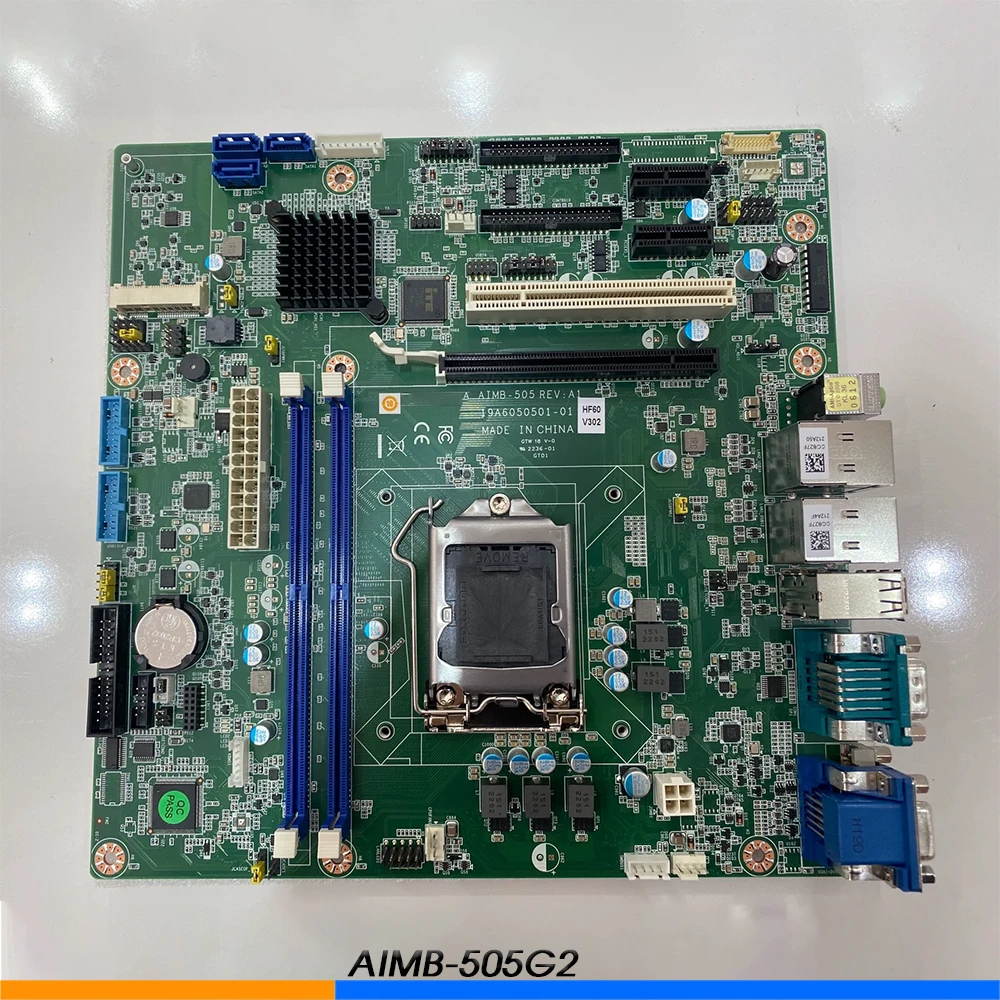 

AIMB-505 AIMB-505G2-00A1E For Advantech Industrial Control Motherboard Dual Ethernet Ports Support 6/7th CPU 10 Serial Ports