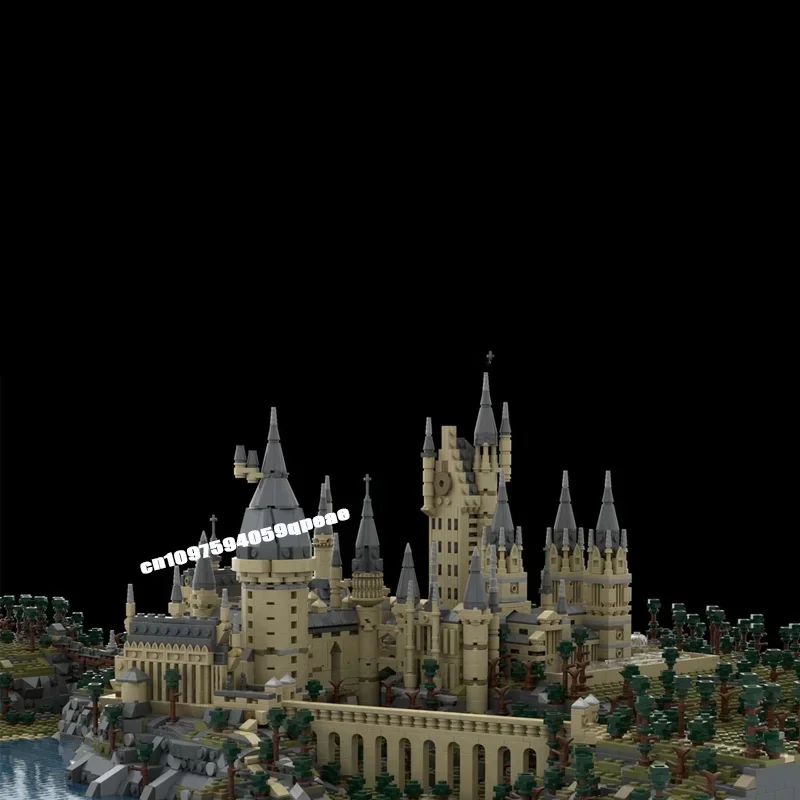 새로운 14880Pcs 유명한 마술 영화 Moc Hogwar Castle 최종 모델 사용자 정의 퍼즐 Diy 크리 에이 티브 아이디어 아이 장난감 생일 선물