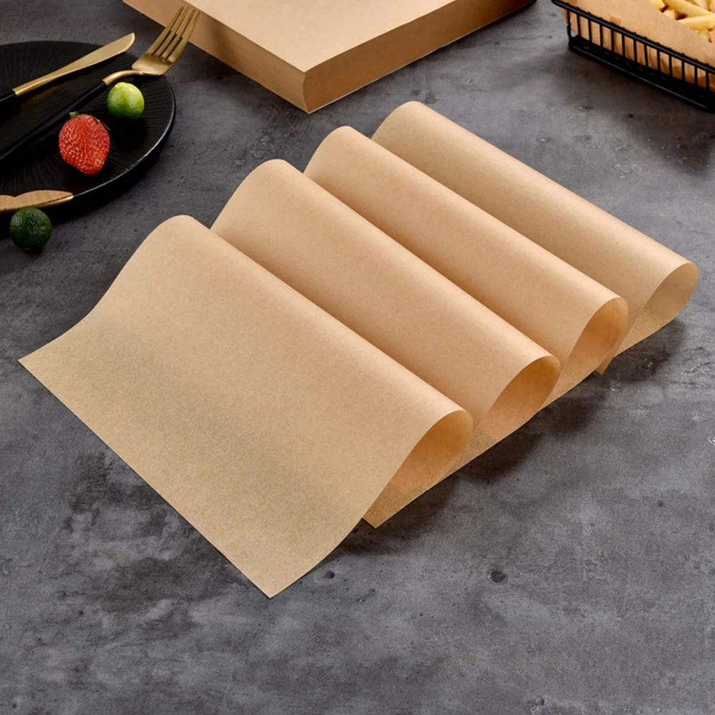 

500 Sheets Oil-absorbing Paper Oil-proof Mats Cupcake Liners Pan Party Snack Papers Parchment