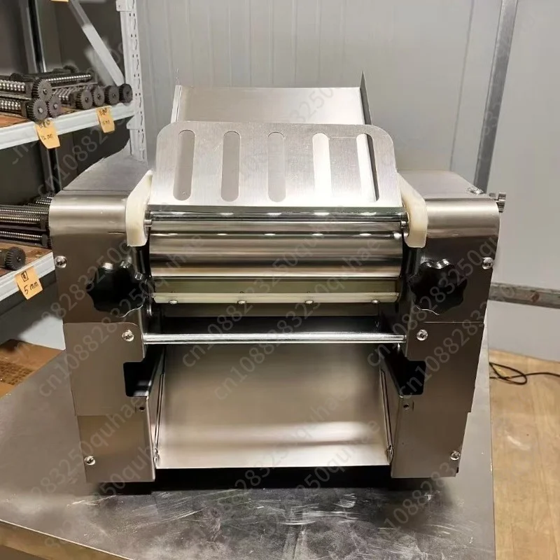 Commercial Stainless Steel 350 Dough Press Machine, Fully Automatic Multi-functional Noodle Rolling Equipment
