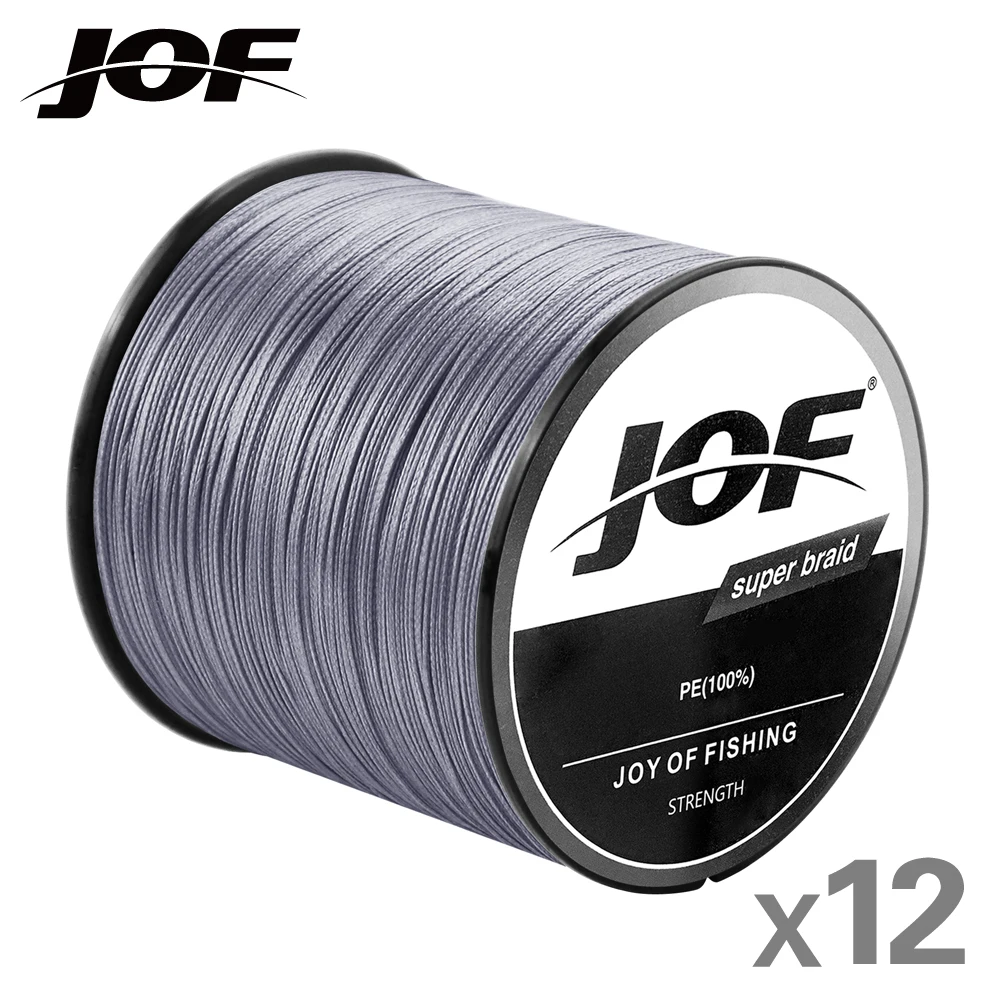 

JOF 12 Strands Fishing Line 500M/300/1000M Braided PE Strong Wire Multifilament Durable Sea Saltwater Japan Wire