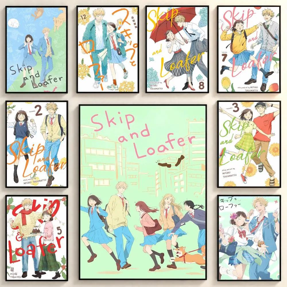 Fresh Relatable Anime S-Skip And Loafer Poster Peel And Stick PP Series HD Frameless Wall Indoor Decor Gift