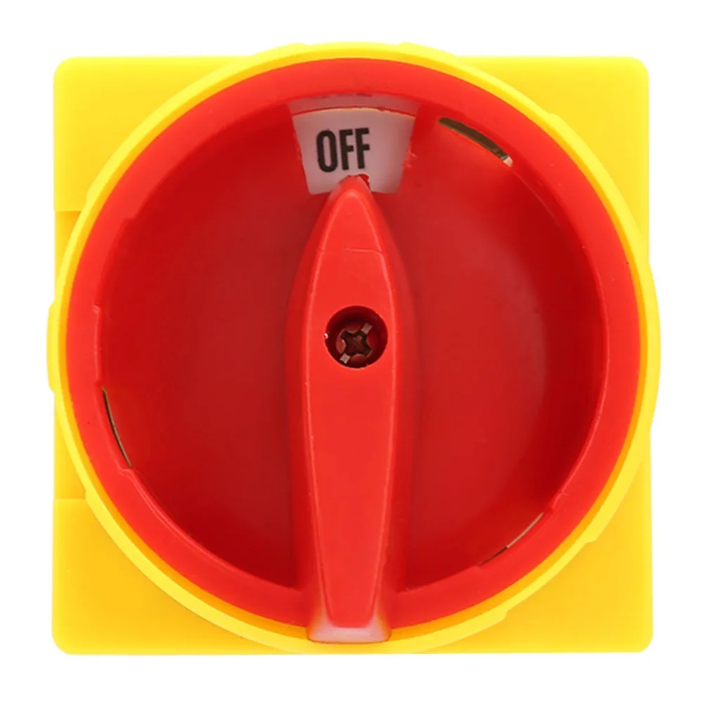 

25A/32A Load Load Circuit Breaker Switch 65*65*95mm 2-Position Load Circuit Breaker, Rotary Switch High Current on Off