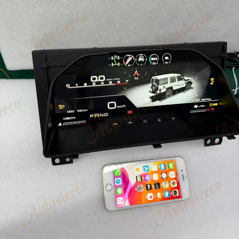 Carplay Car Digital Odometer Cluster For Toyota Land Cruiser LC76 LC79 LC70 LC75 Car GPS Navigation Multimedia Player Head Unit