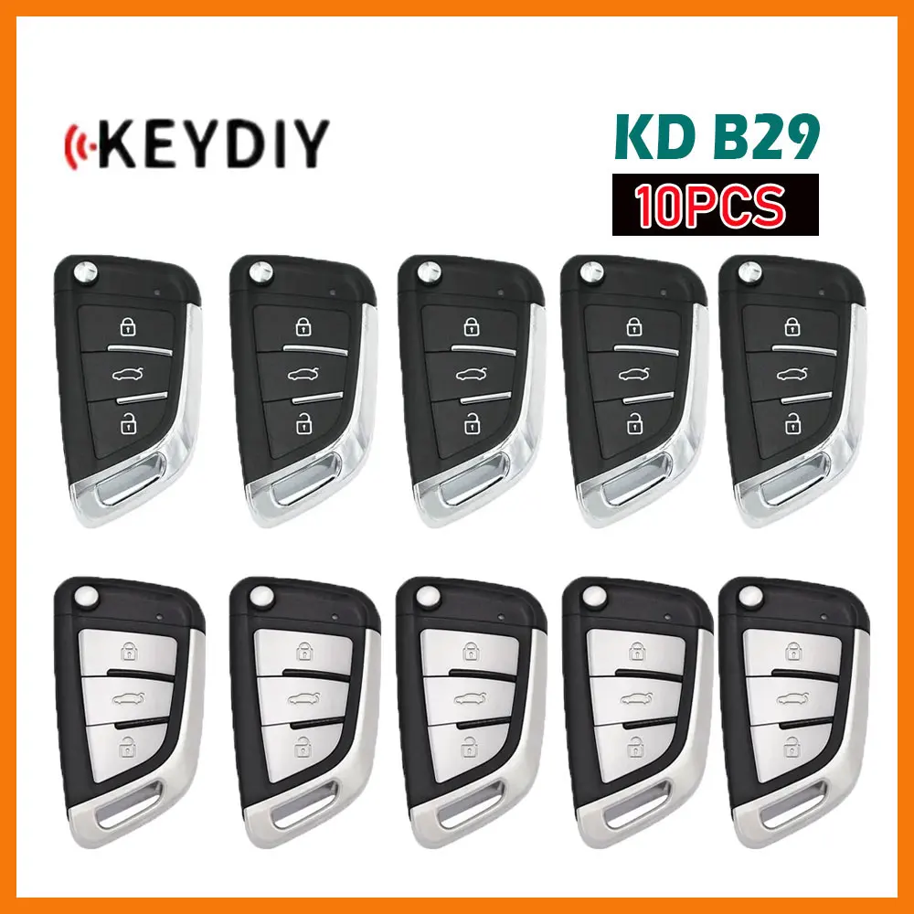 

10pcs KEYDIY KD B29 Metal 3 Buttons Multifunctional Remote Key for KD900/KD-X2/KD-MAX Key Programmer KD B Series Remote Control