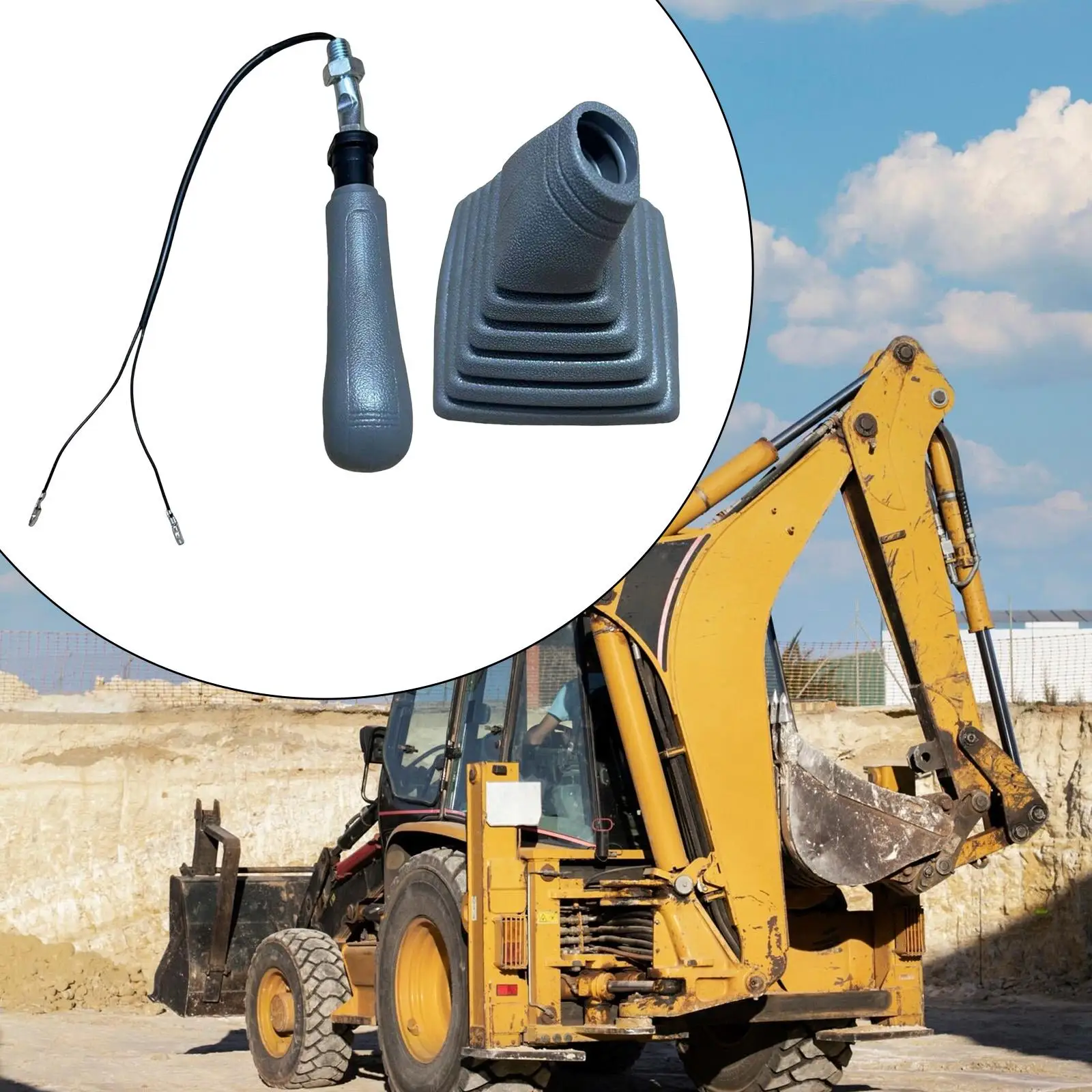Easy Install Excavator Handle Rubber Grip for Hitachi ZX330 Spare Part Replacement Equipment High Performance Durable Component