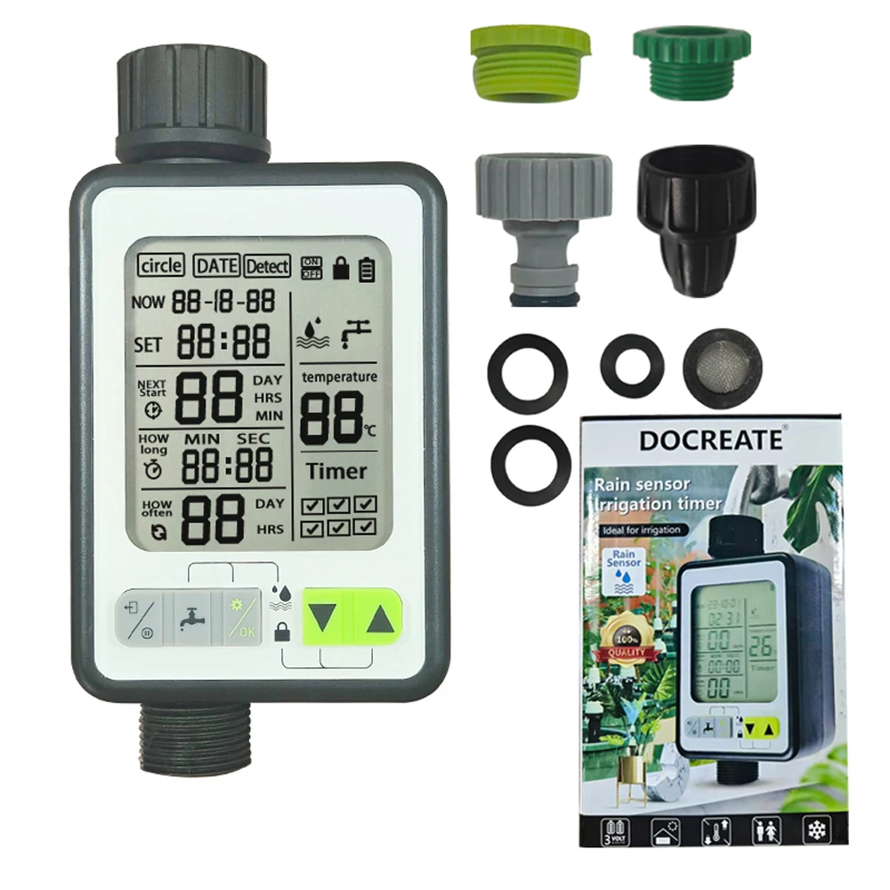 

Automatic Water Timer Garden Digital Irrigation Machine Large Screen Intelligent Irrigation Sprinkler Controller Machine Durable