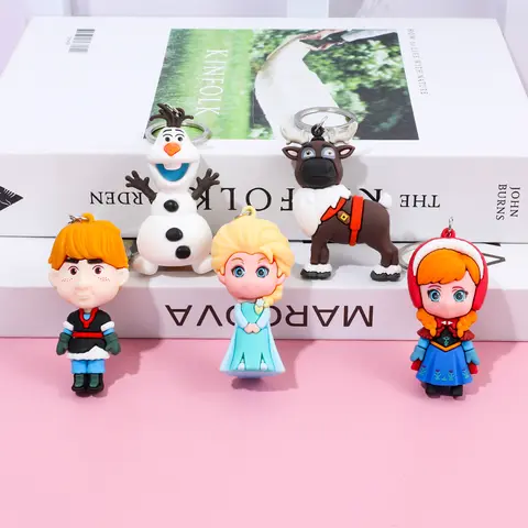 5 st/set Frost Snödrottningen Prinsessan Anna Elsa Actionfigur Kristoff Sven Olaf PVC-modelldockor Samling Födelsedagspresent Leksaker 12 best sales Elsa-docka - №3