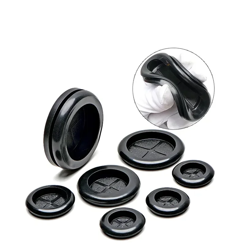 Snap in Seal O-ring Protective Ring Sealing Cap Ordinary Rubber One-sided Protective Threading Gasket  Hole Plug Buckle Type