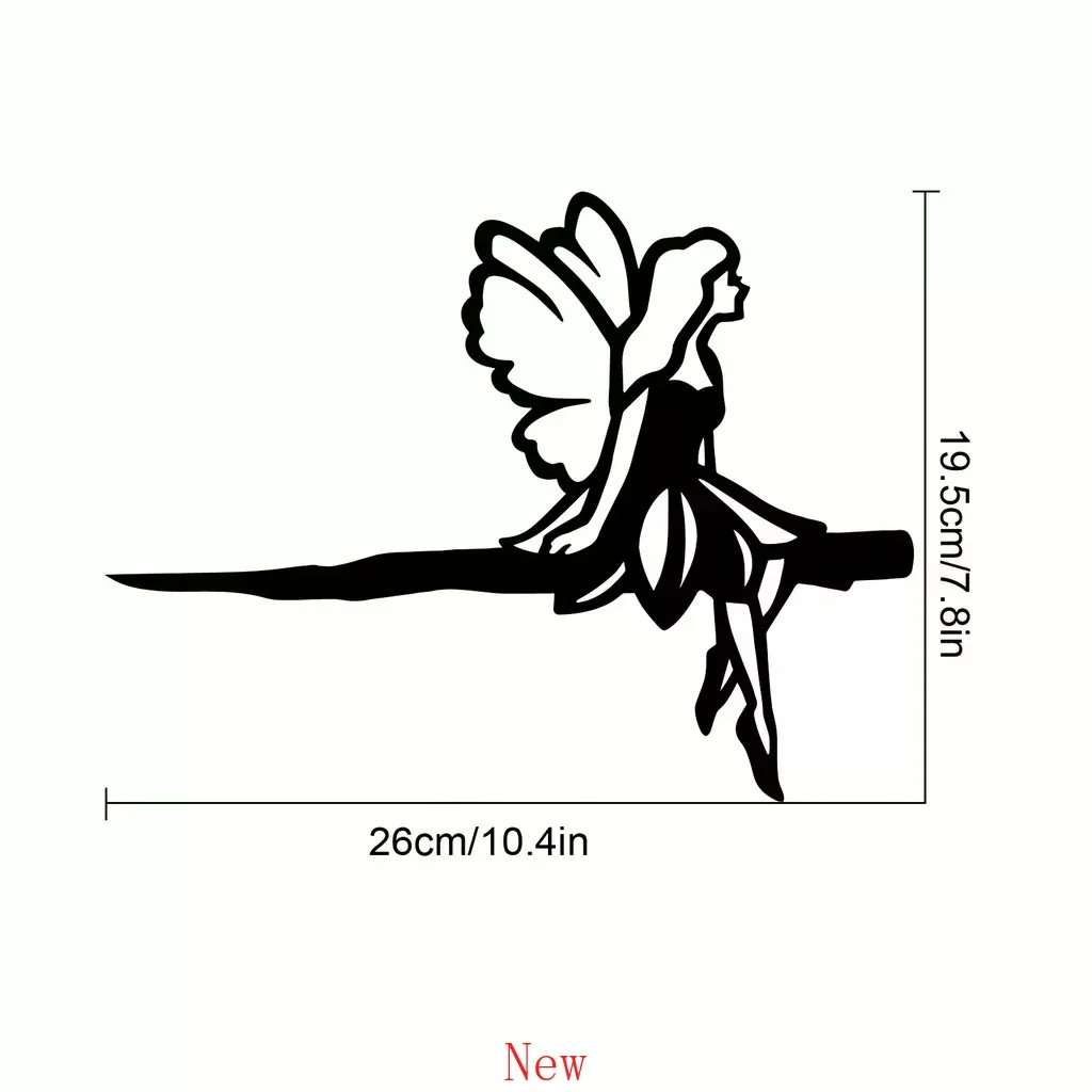 

Promotion Add A Magical Touch To Your Garden with Metal Fairy Wing Decoration for Garden Party Décor Outdoor Yard Poor Decoratio